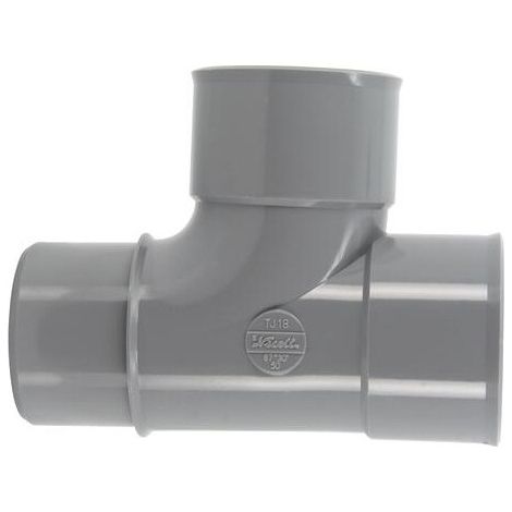 Té de pie de cabra de PVC para drenaje de 90° macho-hembra Ø50 (1/4)