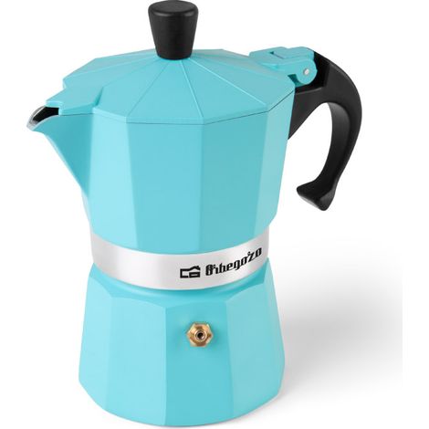 Orbegozo KFV 345 cafetera italiana azul 3 tazas (1/5)