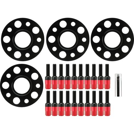 15mm 20mm Radnaben-Distanzscheiben-Set für Mercedes W203 C-Klasse C230 C240 C320 C32 2002-2007 (Rot) (1/5)
