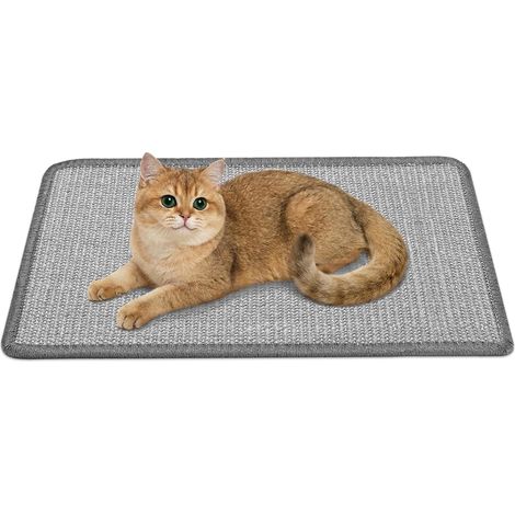 Tapis Griffoir Chat Sisal 60x40cm, Tapis pour Chat Anti-Griffe, Protection Canapé (1/5)