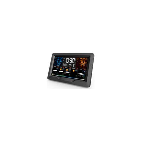 SW403 Station Météo J+4 avec connexion Wifi et écran coloré - Noir