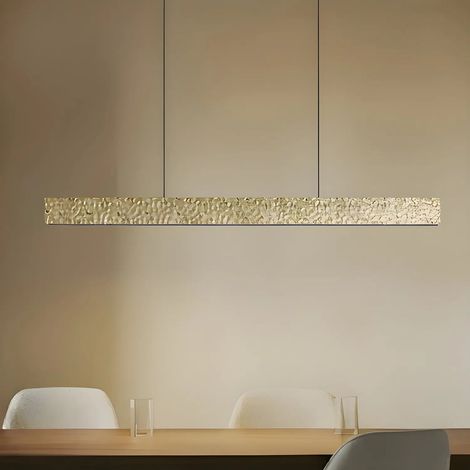 [GEBRAUCHT] B-Ware Lucande Led Hängeleuchte Pendelleuchte Nivara Gold Metall 117 Cm
