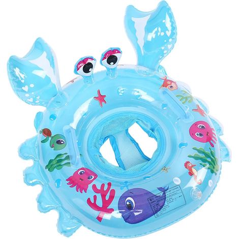 Bouée siège bébé natation, aide flottante enfant, anneau de piscine sécurité bambin 6-36 mois (55cm) - flotteur dorsal gonflable pour apprentissage aquatique (1/5)