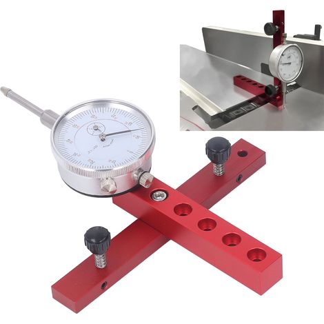 Calibrateur à cadran réglable pour scie circulaire de table, outil de correction du parallélisme de la lame de scie circulaire de table, outil de quincaillerie pour le travail du bois (version courte) (1/5)