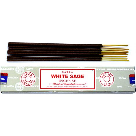 Encens Satya 15g - Sauge Blanche- Vendu par 1 (1/2)