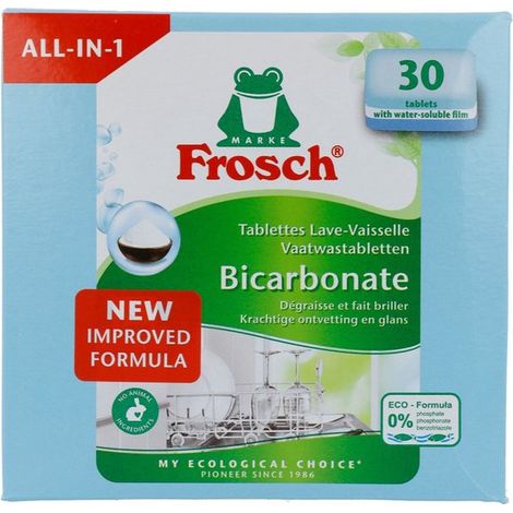 Pastilles pour lave-vaisselle FROSCH tout-en-un bicarbonate (1/5)