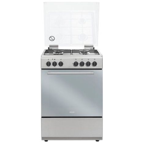 De’Longhi DL554EX2. Tipo di prodotto: Cucina, Colore del prodotto: Acciaio inox, Tipo di controllo: Manopola. Tipo di piano cottura: Gas, Numero totale di fuochi: 4 Fornello(i), Tipo di gas: Gas na...