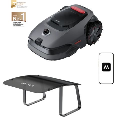 MOVA LiDAX Ultra 800 Mähroboter mit Garage – 500–800 m², 3D-LiDAR & AI Vision 360°, automatische Kartierung