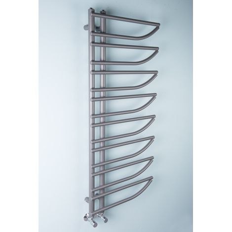 WarmeHaus Designer Towel Radiator Ladder Style Central Heating Bathroom Heated Radiator Heated Towel Rail Warmer Anthracite 1250x500mm (1/5)