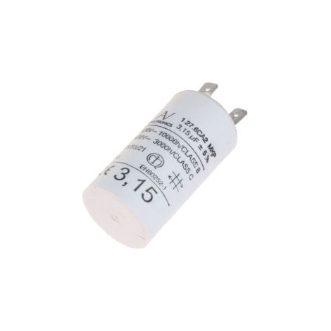 Condensador 3,15 mf 450 v capó original C00242732, 482000099557 ARISTON HOTPOINT HOTPOINT