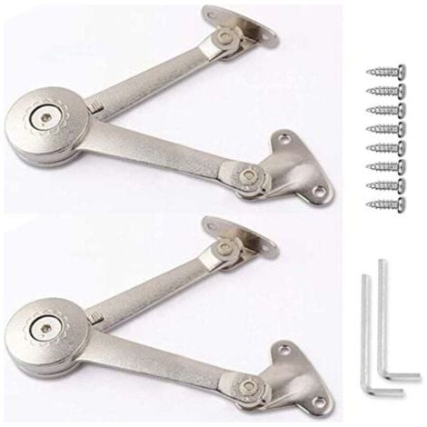 2 Pièces Ascenseur Réglable de Charnière de Support, Charnières de Support de Couvercle en Alliage de Zinc, Charnières de Support de Couvercle, Porte de Placard, Boîtes de Rangement en Bois (1/5)