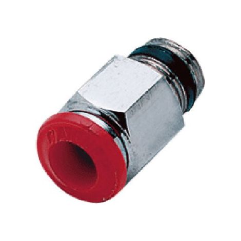RACCORDO A INNESTO RAPIDO DRITTO MASCHIO CONICO  3/8" D8