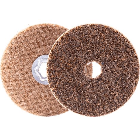 PFERD TOOLS COMBICLICK harte Vliesronde CC Ø 125 mm A100G für Feinschliff und Finish mit Winkelschleifer (2) 2 Stk (1/5)