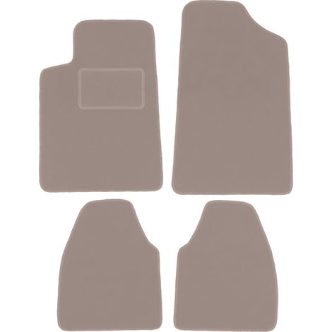 Alfombrillas de terciopelo beige para Peugeot 607 berlina (1999-2010)