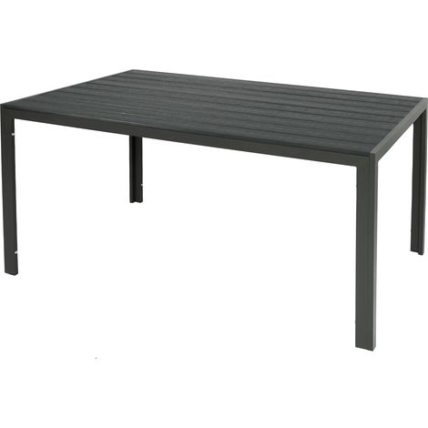 Alu Non-Wood Gartentisch anthrazit/grau 180x90x74cm-D691854 (1/3)