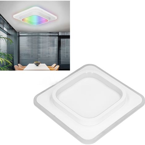 Plafonnier LED carré 20W, applique murale, lampe de couloir 85-265V pour chambre, salon, éclairage blanc chaud neutre. (1/5)