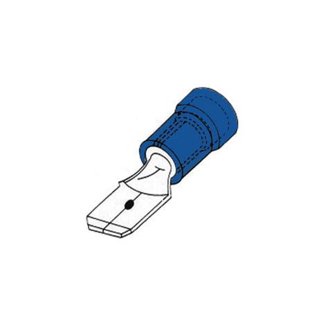COSSE MALE 6.4MM BLEUE VELLEMAN FBM