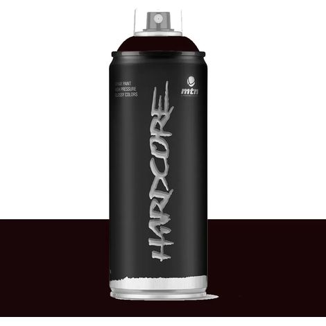Bombe de peinture aérosol MTN Hardcore Marron chocolat (RV-35) 0,4 L (1/2)
