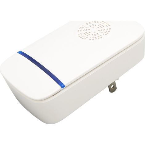 Répulsif électronique blanc ABS silencieux pour nuisibles, efficace couverture intérieure, prise US 90V-250V, idéal hôtel maison. (1/5)