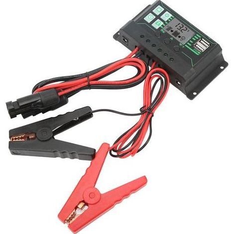 Régulateur solaire MPPT 12/24V 360W, paramètres réglables avec affichage LCD extérieur (1/5)