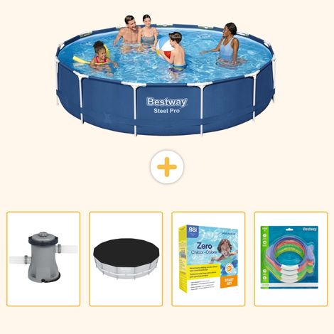 Bestway Bestway Steel Pro Ronde - 396x84 cm - 5-pièces S231 (1/5)