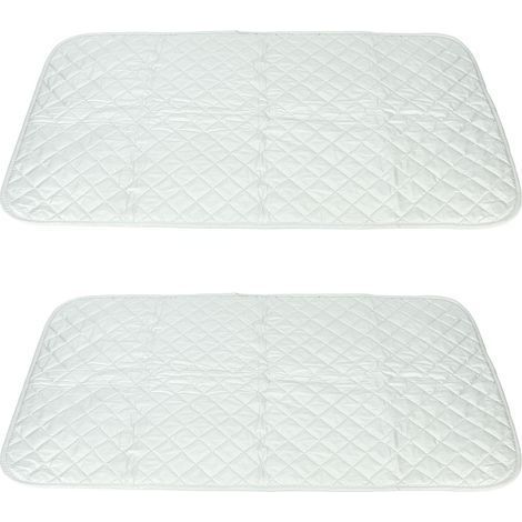 Lot de 2 tapis de repassage magnétiques résistants à la chaleur, couverture de repassage portable, housse de rechange pour lave-linge et sèche-linge (1/5)