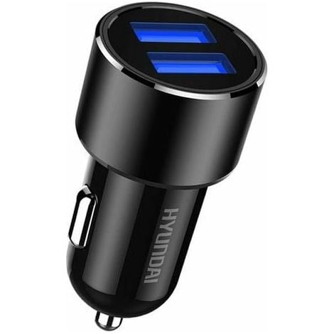 1pcs Chargeur Allume Cigare USB, 3.1A adaptateur double port de Chargeurs de téléphone portable pour automobile,Compatible avec iPhone 12/11/XR/x/7/6s, iPad Air/Mini,Galaxy S10/S9/S8