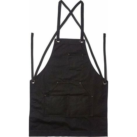 Tablier de soudeur professionnel en cuir avec 5 poches résistant aux flammes pour travaux de soudure et de forge (1/3)