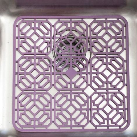 Tapis D'Évier - En Silicone - Résistant Jusqu'à 220 °C - Pour Éviers De Cuisine - Grille De Séchage Pliable - 1 Pièce (1/5)