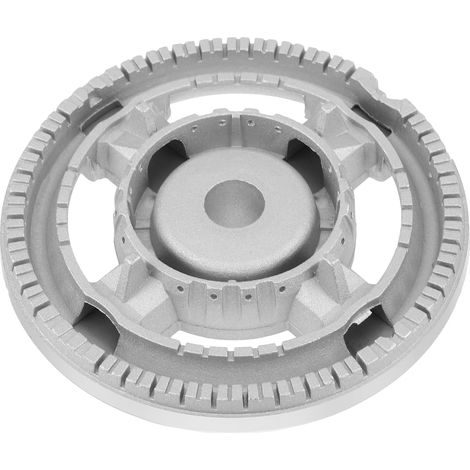Supporto per piano cottura a gas, distributore di fiamma, distribuzione uniforme del calore (argento) (1/5)