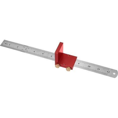 30 cm / 12 Zoll metrischer Zeichenlineal, 90°-Linienlineal, rechtwinkliges Lineal für Holzbearbeitung, Messwerkzeug für Holzbearbeitung – Blau (1/4)
