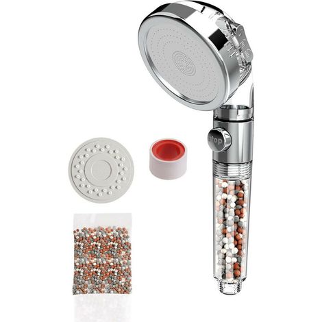 royaluxe - Pommeau Douche Haute Pression Pomme de Douche Anti Calcaire Filtrant，Douchette Économie d'Eau Universelle de Massage 3 Modes De Douche Convient à Salle De Bain (1/5)