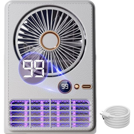 Ventilateur anti-moustiques portable pour le camping et la maison, lampe anti-moustiques murale, petit ventilateur double fonction pour dortoir étudiant et bureau (1/5)