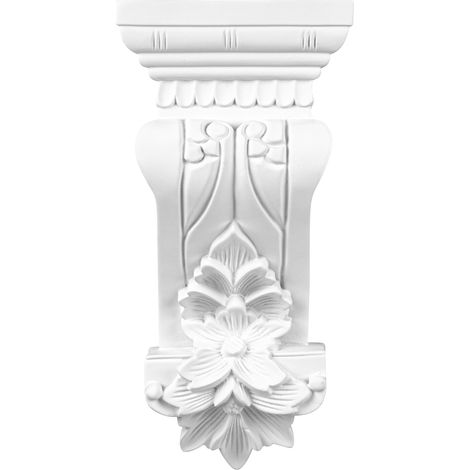 HEXIM PERFECT Stuckkonsole Wandkonsole Polyurethan Stuck Dekor Barock- & Jugendstil (C8010 123x80mm) (1/2)