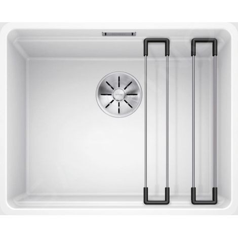 Blanco Etagon 500 - Évier en silgranit, 527x427 mm, avec rails, blanc 526346 (1/5)