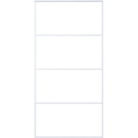 Vidrio de vidrio Philty y aluminio 102.5x205 cm blanco - 341095