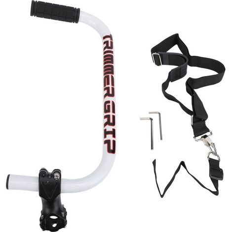 Trywise Poignée Ergonomique pour Tondeuse à Gazon, Extension de Poignée pour Désherbant avec Clip de Support, Poignée en Aluminium pour Tondeuse à Gazon, pour L'entretien de la Pelouse (1/4)