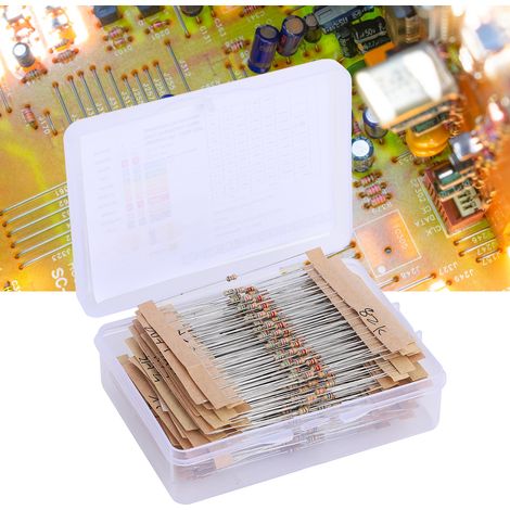 Set mit 640 5%-Kohleschichtwiderständen von 1 Ω bis 10 MΩ, 1/6 W, 640 x 640 Werte, in einer Schachtel (1/5)
