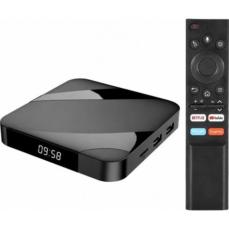 Boîtier TV Android, Android 14, Amlogic S905W2, 4 Go de RAM, 32 Go de ROM, 8K HDR, Wi-Fi 6, Netflix (1/5)