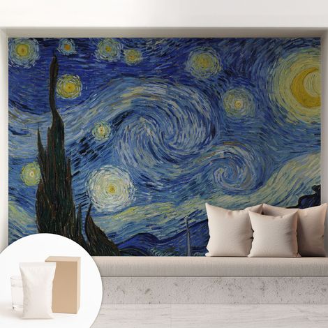 Tapete Vliestapete mit Kleber - trendige Wanddeko - elegant Fototapete für Wohnzimmer - Schlafzimmer Nächtlicher Wirbel 208x146 cm (1/5)