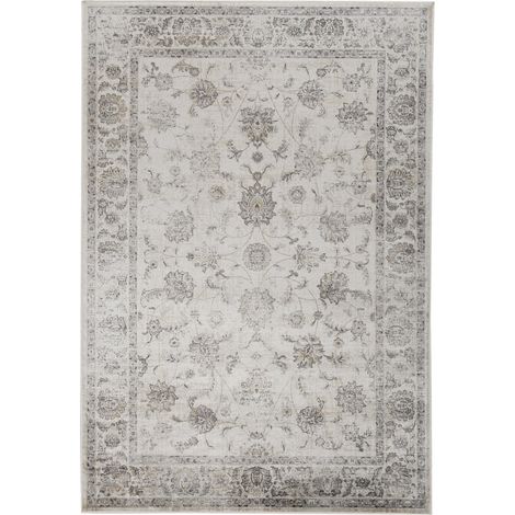 tappeto "vintage" grigio floreale, 160x230 cm (1/4)