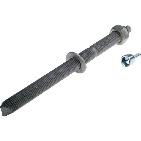 Boulon d'ancrage RS PRO, en Acier au carbone M20, 22mm x 260mm ( Prix pour Sachet de 6 )