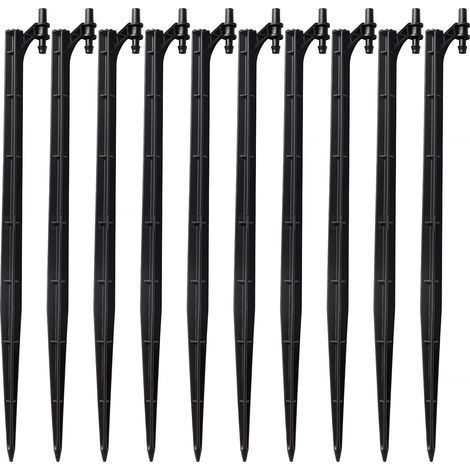 10 x 30 cm Drip Irrigation Support Stakes, Nozzles Irrigation Garden Insertion, Garden Irrigation Nozzles Ground Insertion Holder, for Garden, Plants