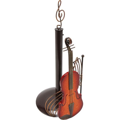 Porte-rouleau de papier essuie-tout Qiilu en forme violon : (1/5)