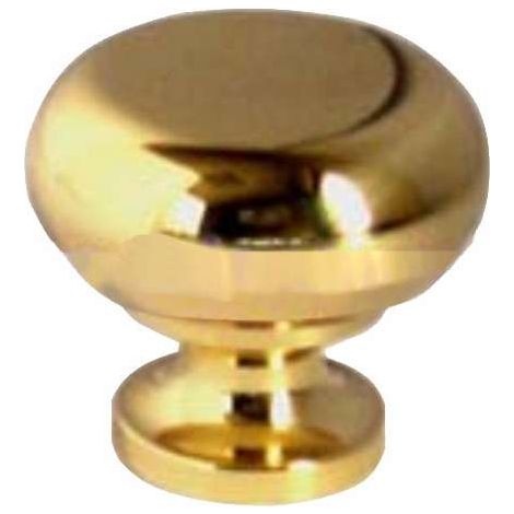 Pomolo Tondo Ottone Lucido  Mm 20