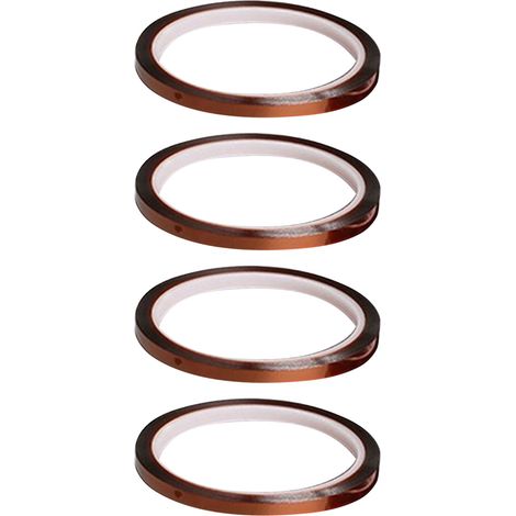 4 rouleaux de ruban thermique de 0,5 cm x 33 m, résistant aux hautes températures, isolant, pour sublimation thermique (1/5)