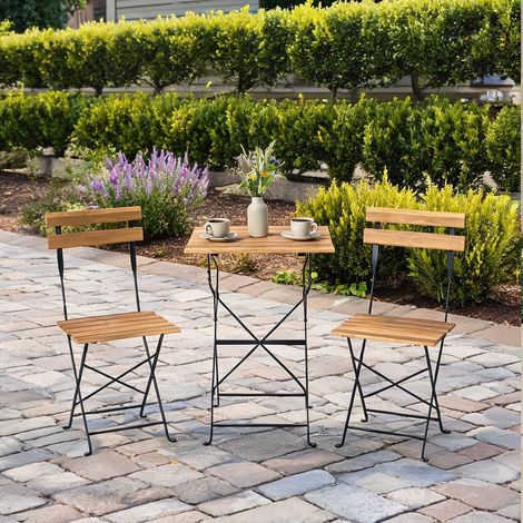 SunJet Table de jardin, table extérieure, Ensemble bistrot pliable - Réf. ND94NQK4GQ7S (1/5)