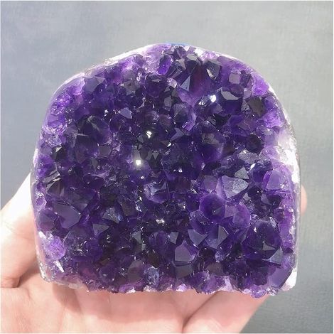 Très Beau Quartz Naturel Améthyste Spécimen Freeform Aquarium Home Room Décoration Accessoires Gemstone (Taille : 600-650g) Collections de la Maison (Size : 1000-1100g) (1/5)