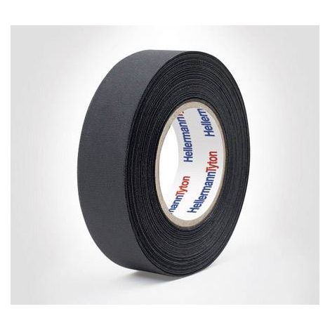 HellermannTyton HTAPE-PROTECT180-PET-BK 712-10002 Ruban adhésif toilé (L x l) 25 m x 19 mm 1 pc(s) R022041 (1/2)