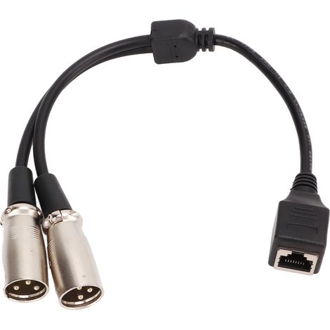 Adaptateur Rj45 Vers Xlr Femelle - Câble De Conversion Microphone - Transmission Signal Stable - Longueur 20cm - Lot De 1 (1/5)